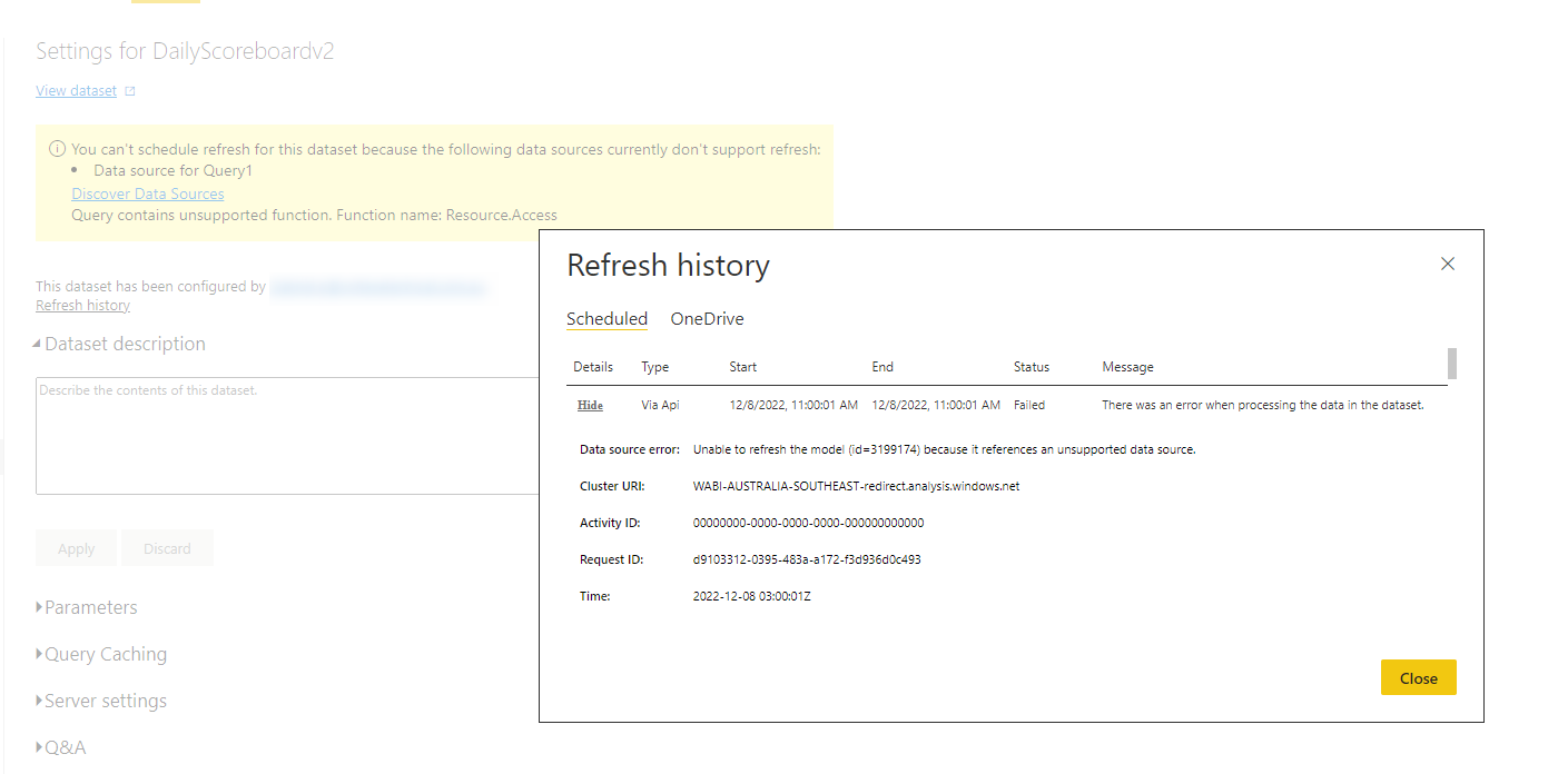 Scheduled/Manual Refresh Suddenly Stopped Working - Microsoft Fabric ...