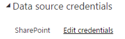 Sharepoint credentials retained in dataset after d... - Microsoft ...