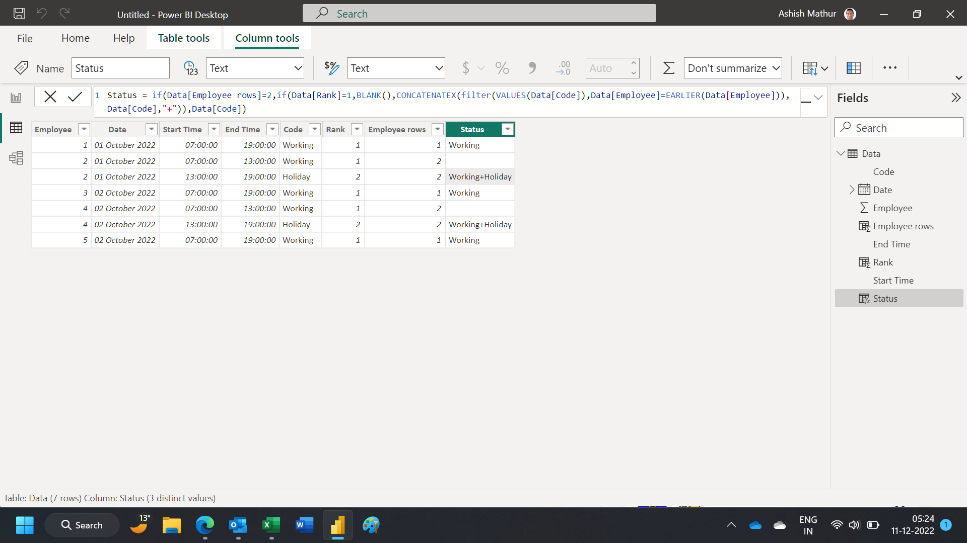 Solved: Column Values based on Rank and Date - Microsoft Fabric Community