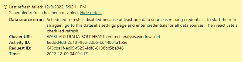 ODBC Connector Credentials for Data Refresh - Microsoft Fabric Community