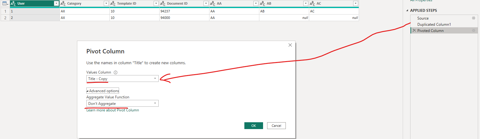 Solved: Pivot in Power Query - Microsoft Fabric Community