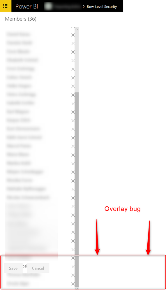 Overlay bug - RLS