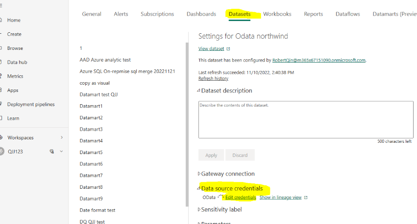 Solved: Dataset refresh - Microsoft Fabric Community