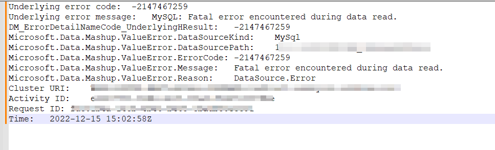 Scheduled and Ondemand Refresh fails - Microsoft Fabric Community