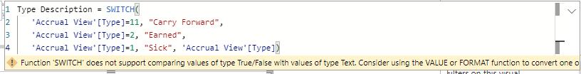Solved: Dax help in SWITCH - Microsoft Fabric Community