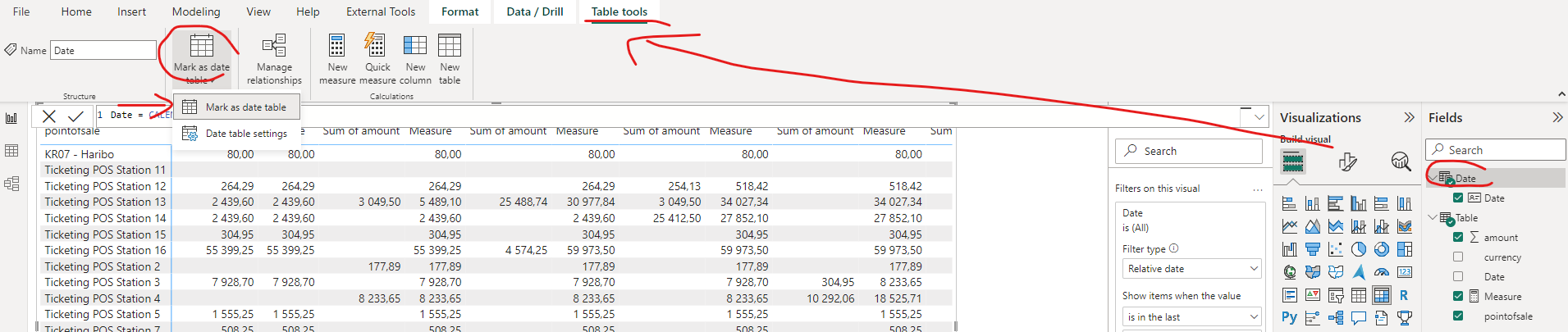 Solved: Total column using a measure in a matrix to be dis ...
