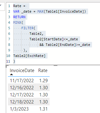Solved: Lookup value if date falls between 2 dates - Microsoft Fabric ...