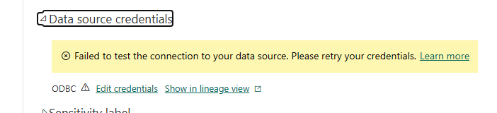 Solved: publishing error with cloud datasets - Microsoft Fabric Community