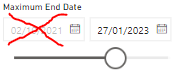 How to create a custom date slicer with one date a... - Microsoft ...