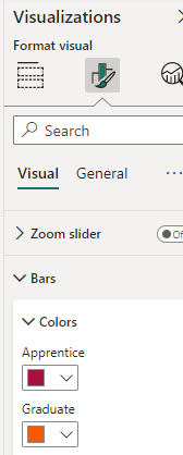 Fix the color range of a stacked bar - Microsoft Fabric Community