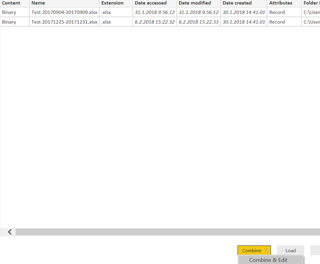 Error while combining different excel files - Microsoft Fabric Community
