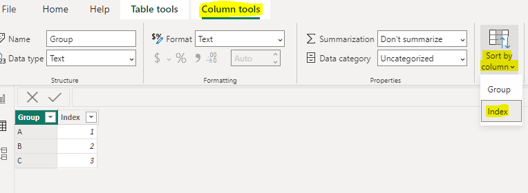 Matrix colum headers out of order - Microsoft Fabric Community