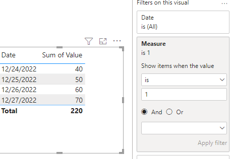 Solved: Filter between dates - Microsoft Fabric Community