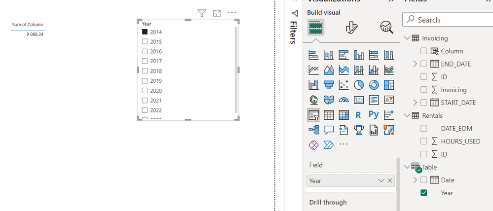 Date Table used as Slicer - no change in newly created column