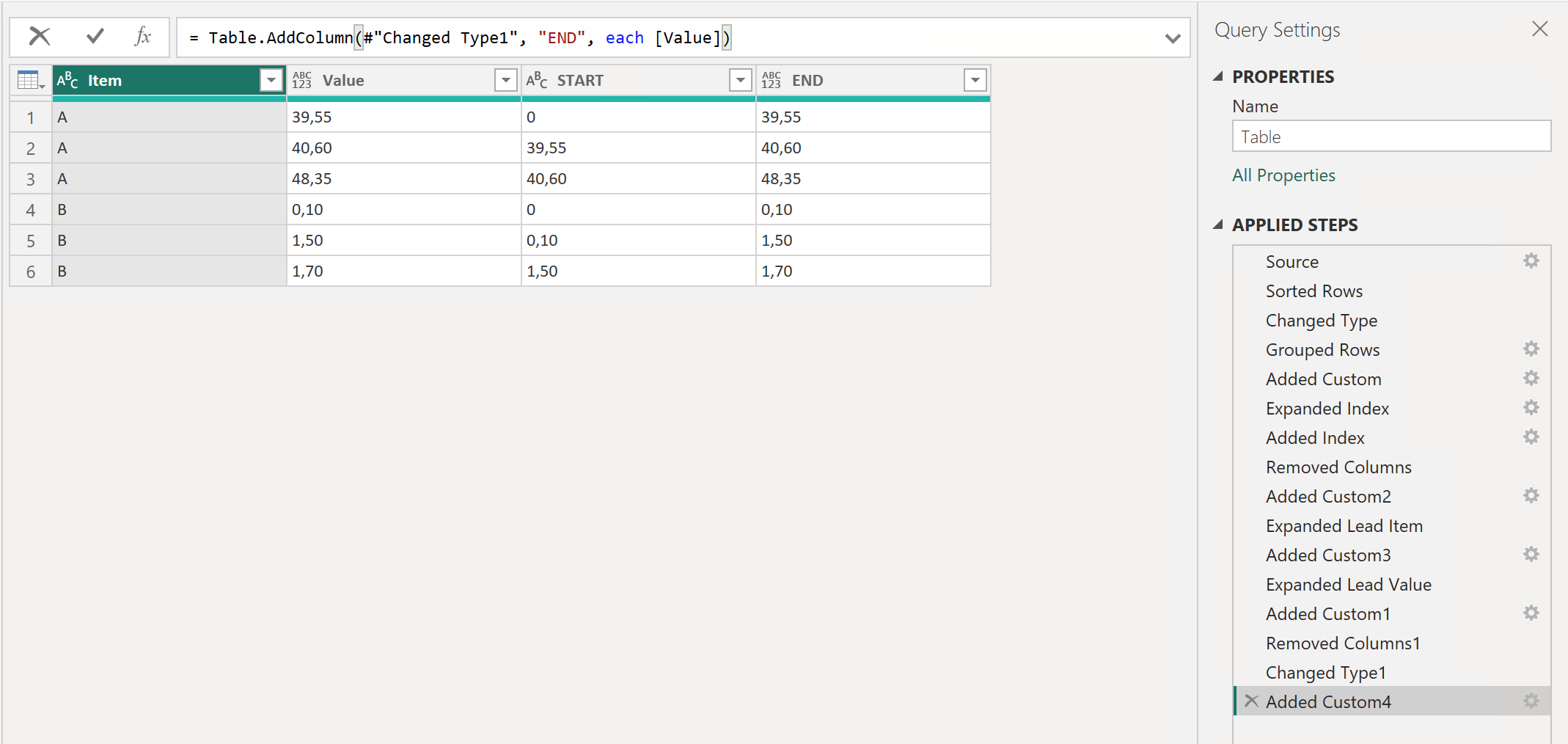 Solved: Create range based on previous row - Microsoft Fabric Community