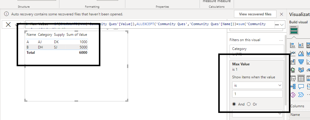 Solved: How to show the maximum value in the table? - Microsoft Fabric ...