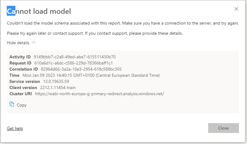 Couldn,t load the data for this visual - DirectQue... - Microsoft ...