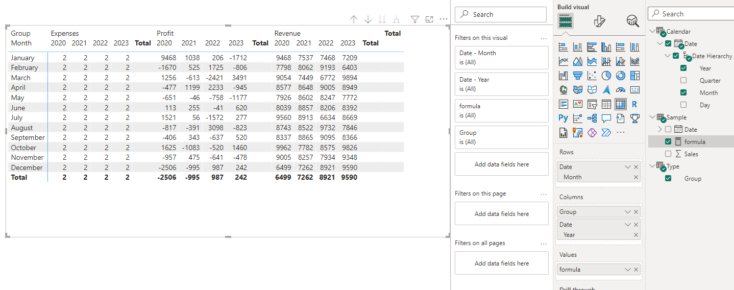 Solved: Matrix Table Layout (YOY,MOM, Several Measures) - Microsoft ...