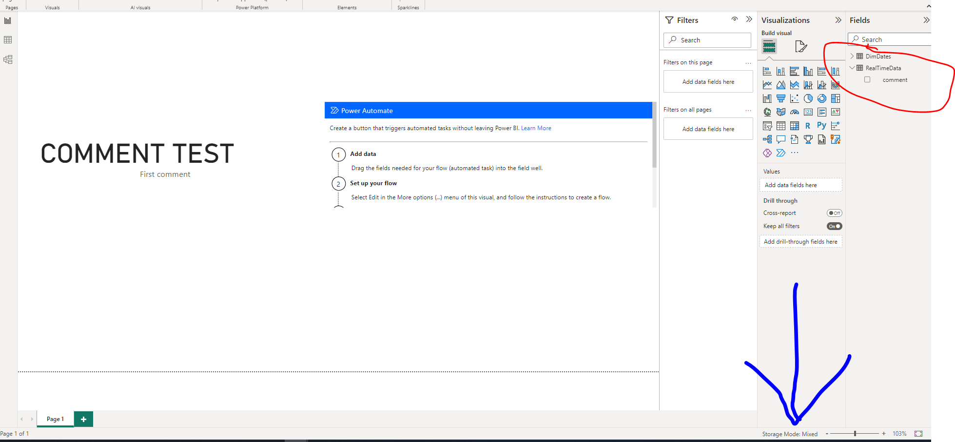Power BI Live stream Data not getting exported to ... - Microsoft ...