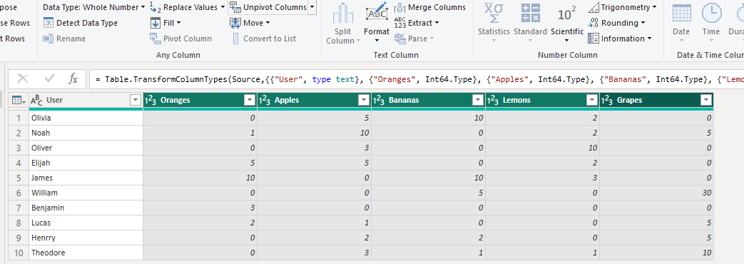 Solved: Create a unique Slicer out of different column val ...