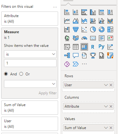 Solved: Create a unique Slicer out of different column val ...