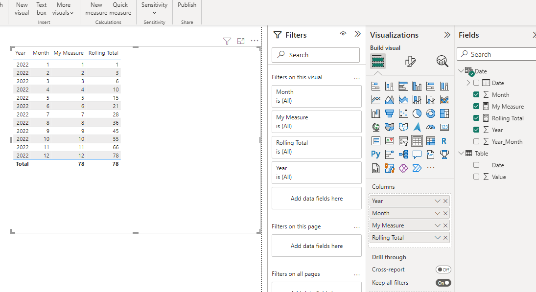 Solved: Running Total for a value in DAX measure - Microsoft Fabric ...