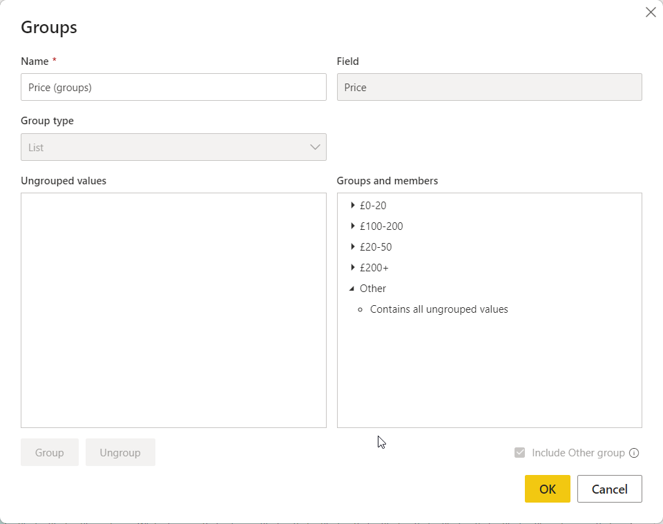 Sort group bins by dragging - Microsoft Fabric Community