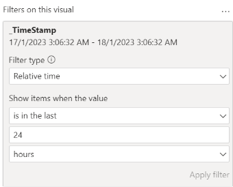 Filter Visual Last 24 hours - Microsoft Fabric Community