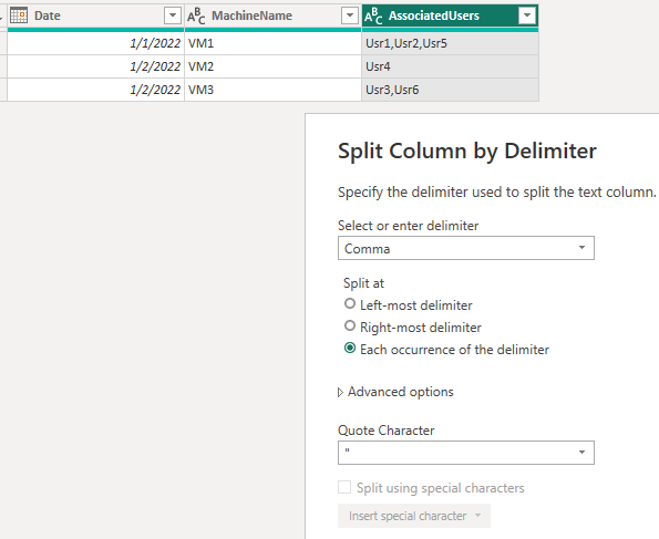 Split of a Field Values - Microsoft Fabric Community