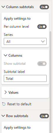 Error column subtotals on visual table - Microsoft Fabric Community