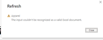 Solved: Error on Refresh - Microsoft Fabric Community