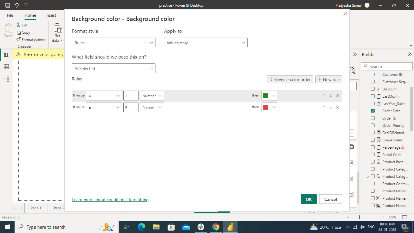 Conditional formatting based on the column it come... - Microsoft ...