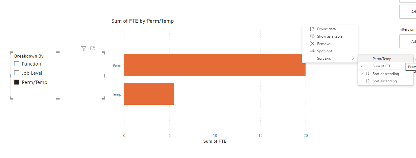 Bar Chart: How to apply different sorting for diff... - Microsoft ...