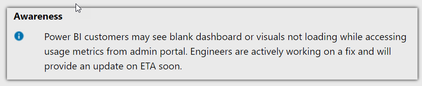 Re: Power BI Admin Portal - Usage Metrics Dashboar... - Microsoft ...