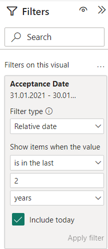 Applying relative time filter to set a default tim... - Microsoft ...