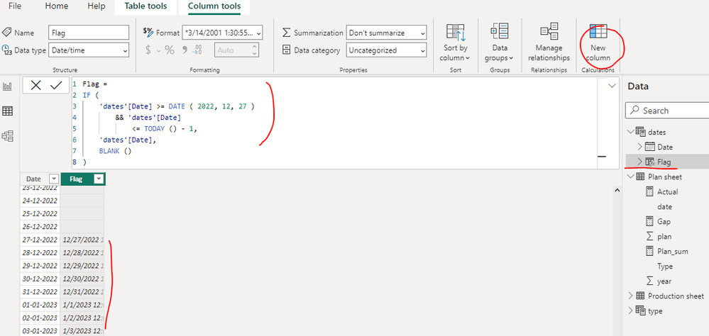 Create a calculated column