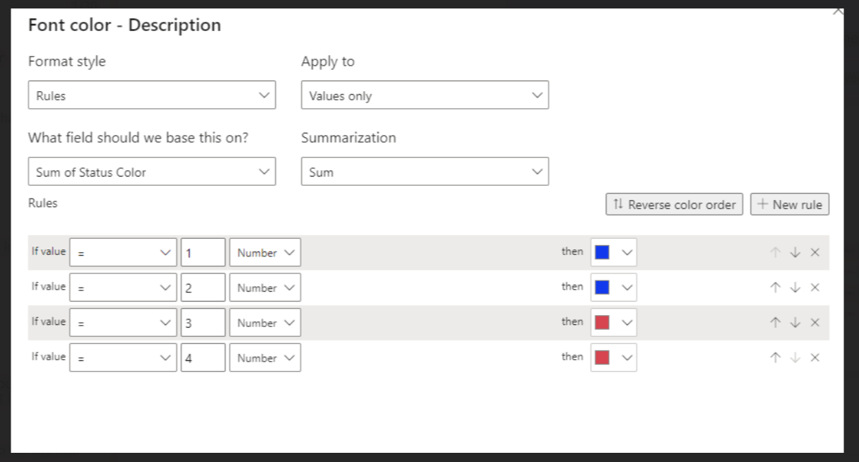 Solved: Color coding with Multiple Colors with Multiple Te ...