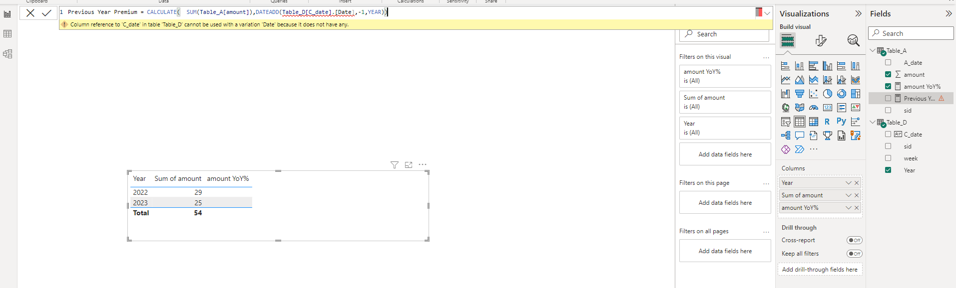 YoY not showing values - Microsoft Fabric Community