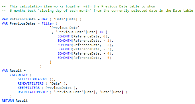 Solved: Show last 6 end of month - Microsoft Fabric Community