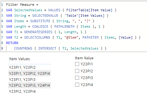 Solved: Filter for multiple values in one cell - Microsoft Fabric Community