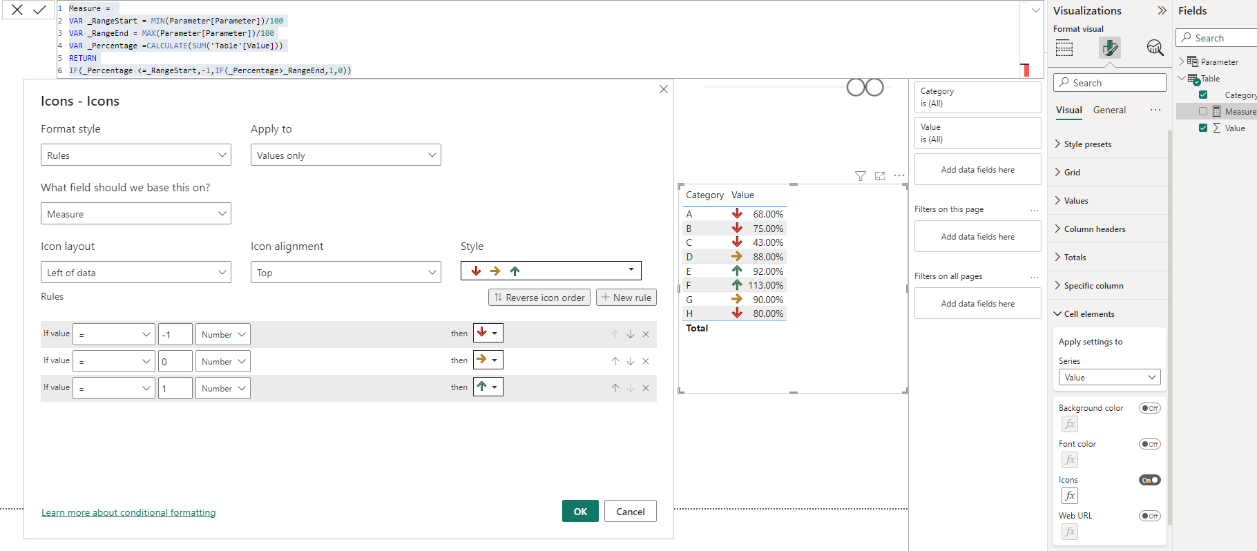 Solved: Custom Conditional Formatting based on user select ...
