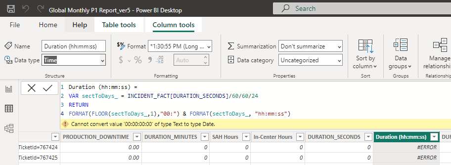 how to convert the text to Time format - Microsoft Fabric Community