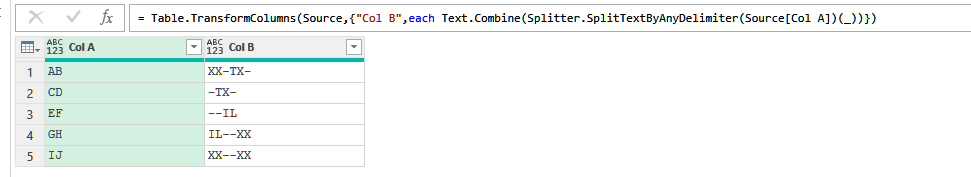 Solved: Replace Specific Text in a Column Based on Other E ...