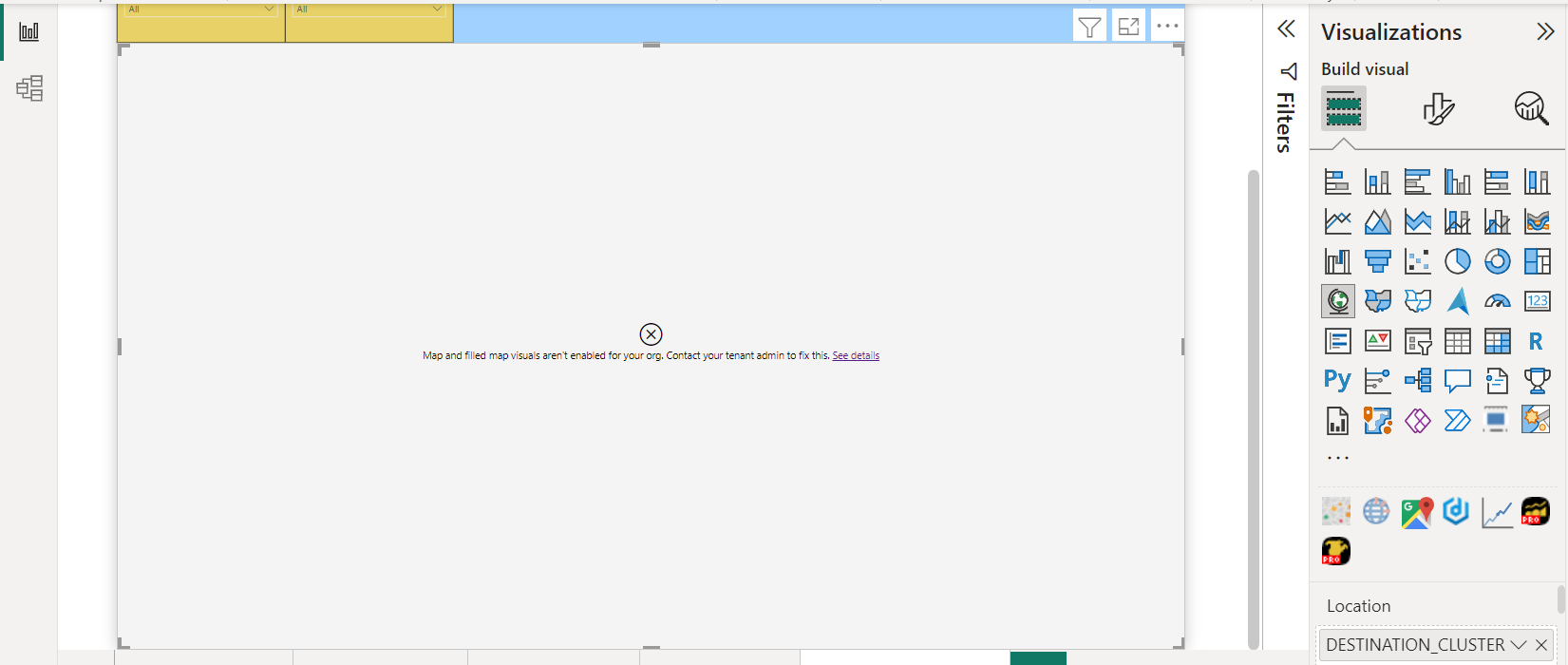 Maps, Filled Maps and ArcGIS Maps not working - Microsoft Fabric Community