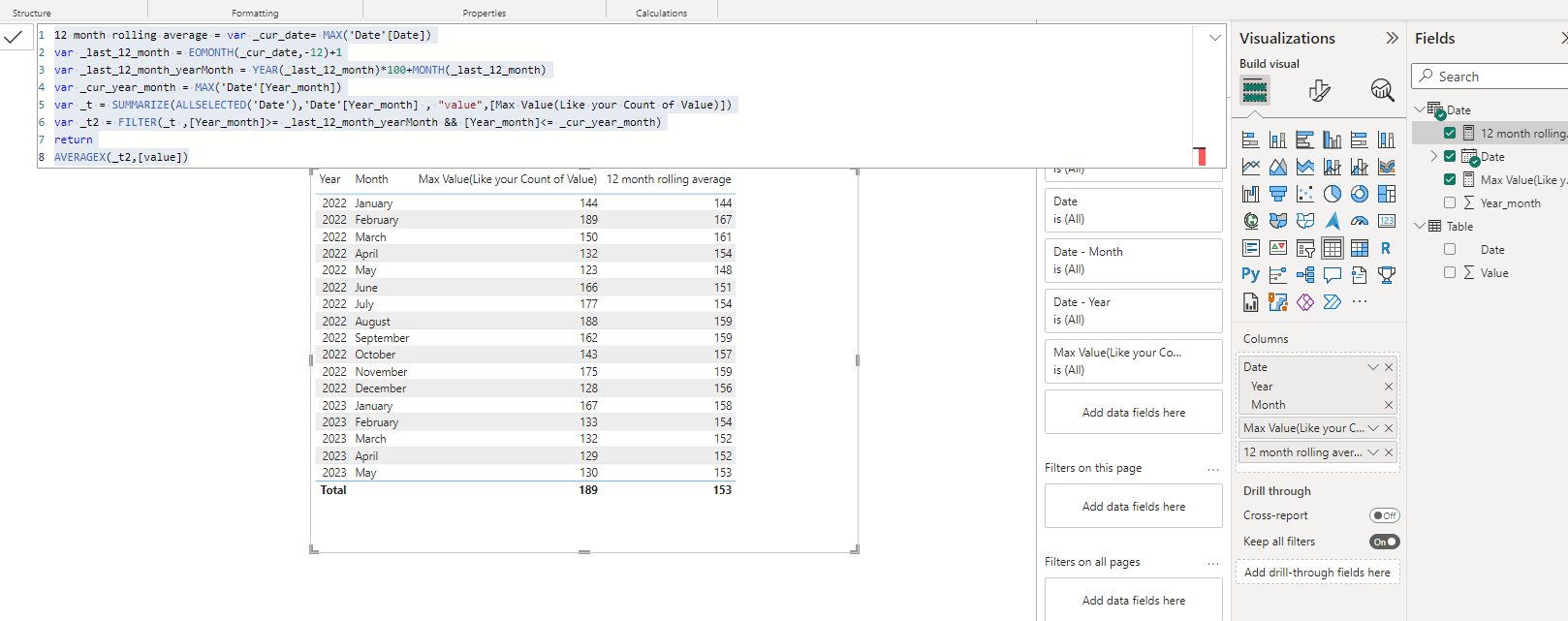 12 Months rolling average - Microsoft Fabric Community