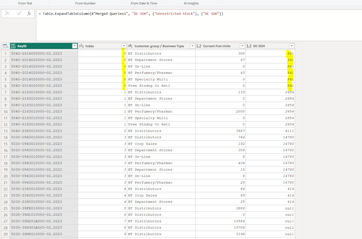 Solved: MERGE TABLES WITH MULTIPLE ROW - Microsoft Fabric Community