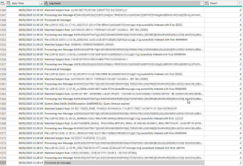 How to extract data between 2 text rows - Microsoft Fabric Community