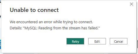Facing an Error while trying to connect Power BI w... - Microsoft ...