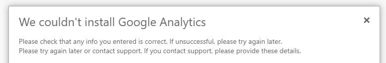 Google Analytics Error.JPG