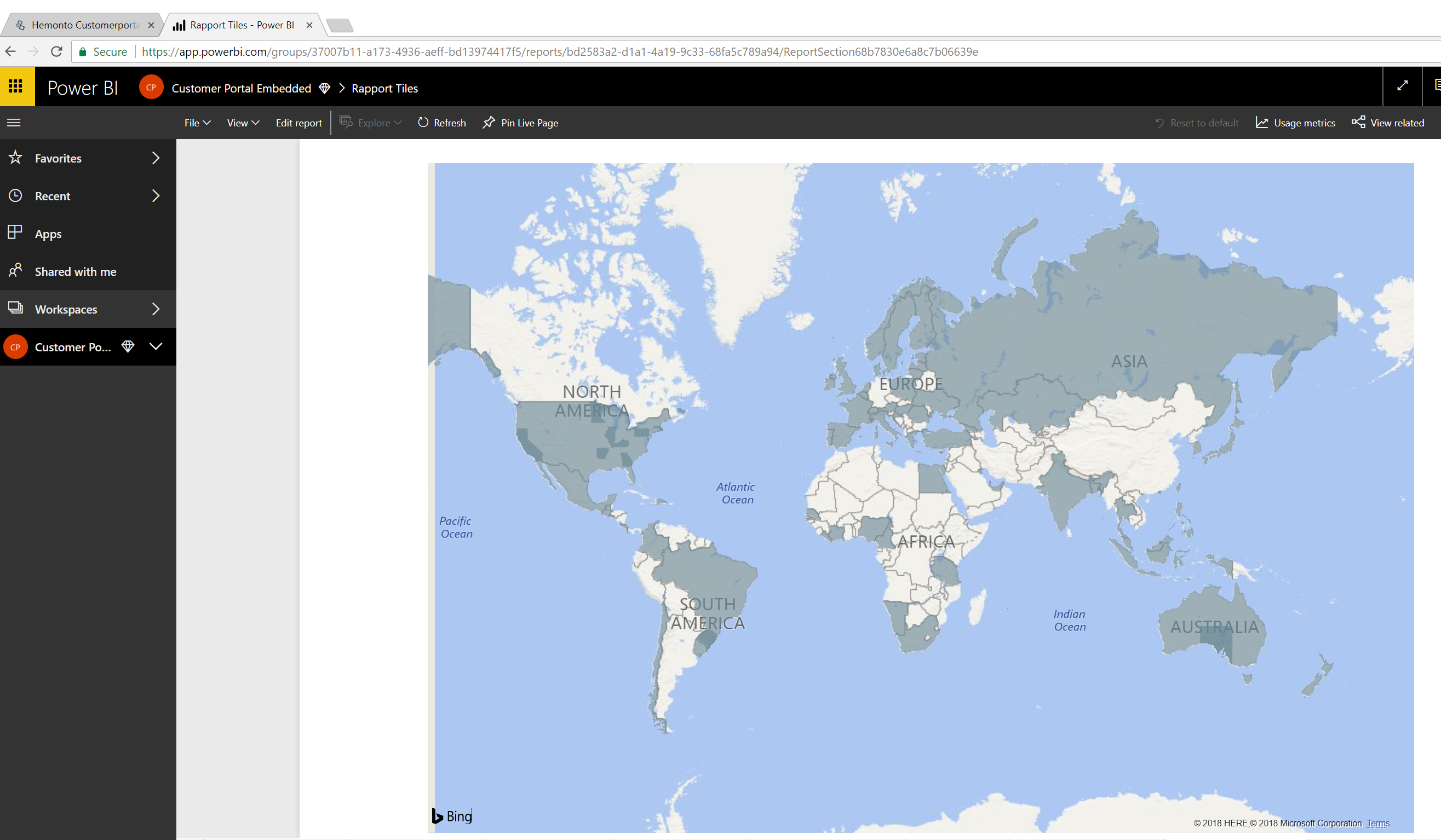 Filled map is not working in Internet Explorer but... - Microsoft ...